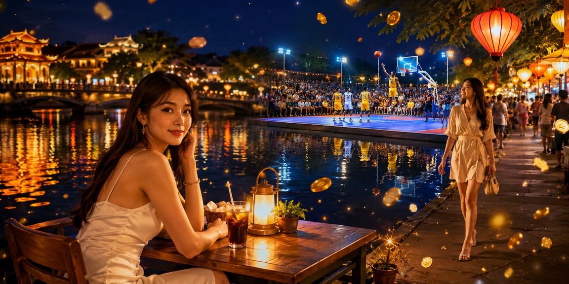 Người dùng Huế xem kèo bóng rổ cùng cà phê buổi sáng