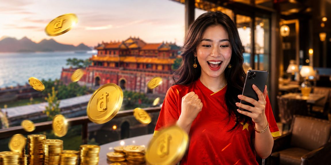 Người dùng tại Huế kiểm tra cashback bonus và ưu đãi hoàn tiền trên bãi biển